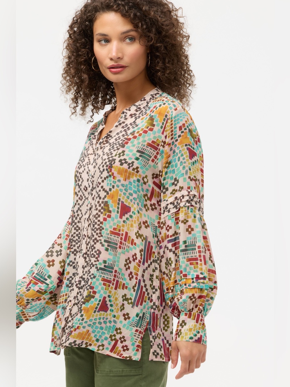 Johnny Was Malina Blouse Xs